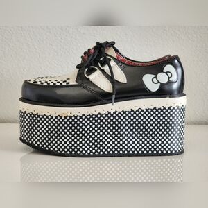 TUK Hello Kitty Platform Loafers Shoes Size 37 US 6